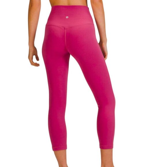 lululemon athletica Pants - Lululemon 2021 Athletica Align High-Rise Crop 23" Leggings Pink Lychee 8